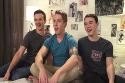 big 10-Pounder teen three-some With spooge In arse