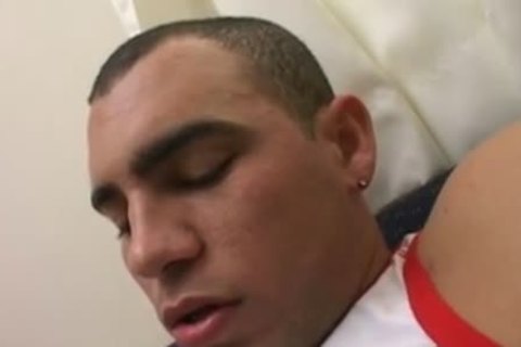 Latino homosexual bareback anal drilling