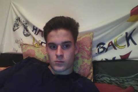 German cutie Cums-Eats It & Fingering His booty