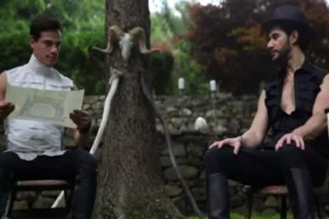 Muscle gay Flip Flop And ball cream flow