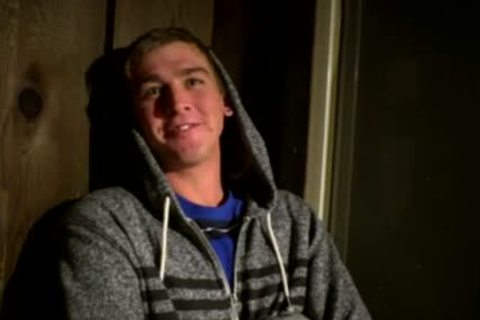 Muscle teen a bit of butt With ball cream flow