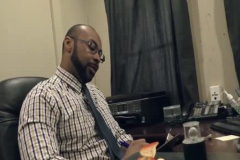 A Oldie ebon Skined Doctor Checks Out This Greek Gods poke hole In An Greek Exam