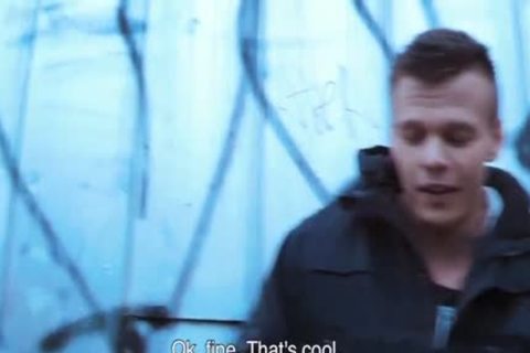 Muscle homosexual trio With Facial cum