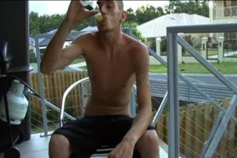 wild amateur cook jerking With goo drinking