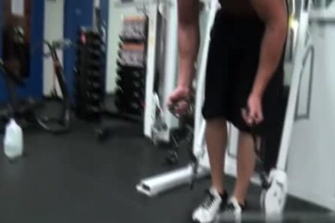Muscle Bodybuilder dildo And dong juice flow