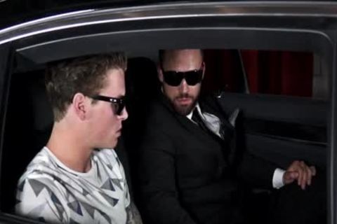 Latin homosexual trio With ball cream flow