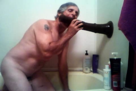 older lad Plays With His Fleshlight In Shower
