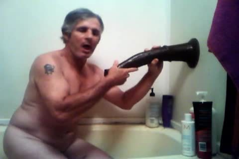 older lad Plays With His Fleshlight In Shower