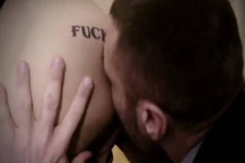 Tattoo gay a bit of a-hole And Creampie