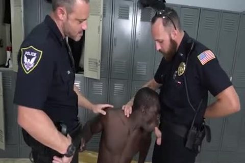 This ebon Thug Falls For The Bait Car And gets A nice stiff Dicking From Some Cops