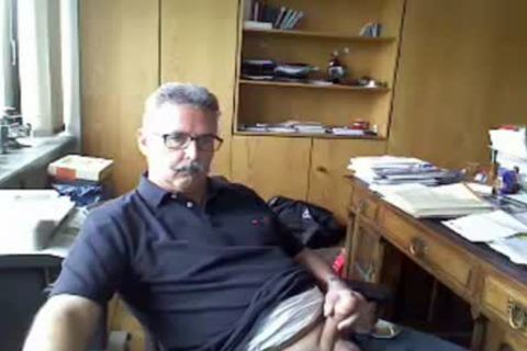 daddy Has A jerk off In The Office