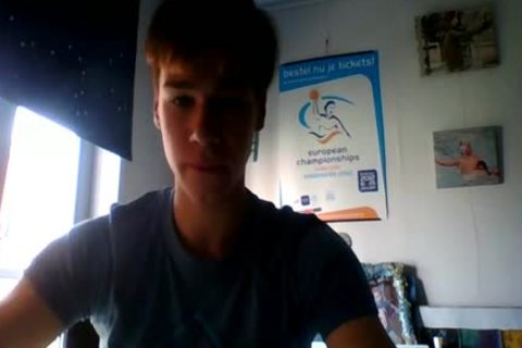 European Youngster guy cum web camera