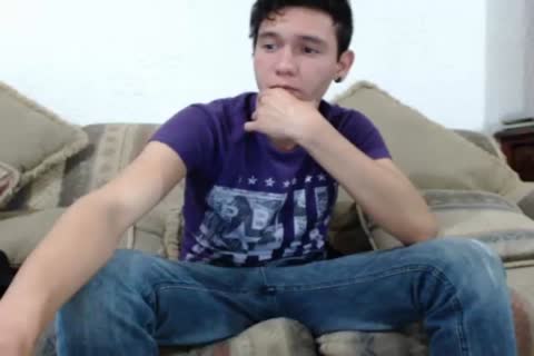 wild young Latino lad On web camera