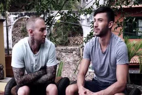 Tattoo homosexual Flip Flop With cumshot