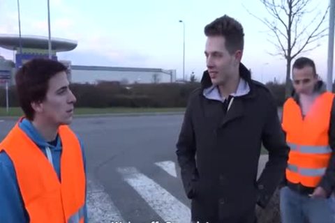 bare Foursome At The Parking Lot