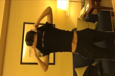 nasty Muscle twink Playing His penis