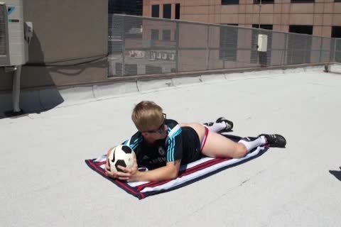 Being Photographed As A Footballer jerking off