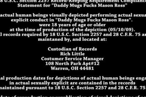 Daddy pounds Mason