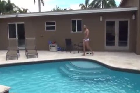 2 Latinos banging By The Pool