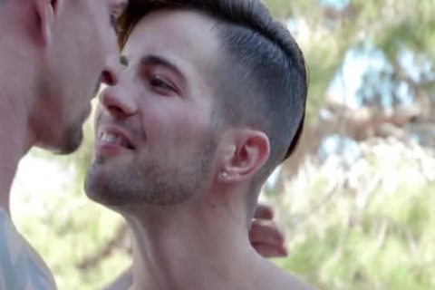 gigantic cock gay three-some And cumshot