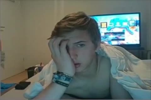 handsome Blond young Masturbates- Watch Part2 On GayBoysCamcom.