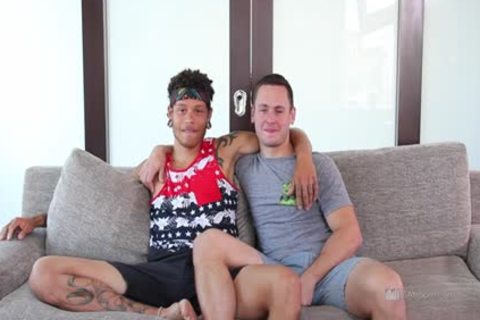 Latin homosexual Interracial And cumshot