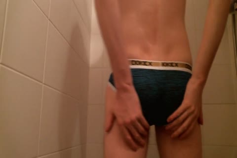 Me In Shower In moist Transparent pants With ramrod Sock