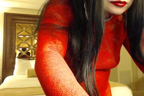 Red Fishnet dress 2