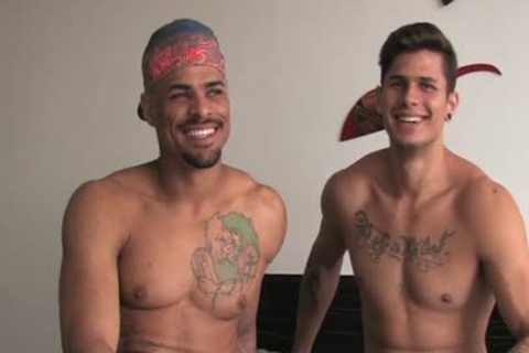 Brazilian gay Flip Flop With sperm flow