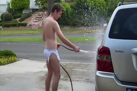 Boner lad naked On The Public Street