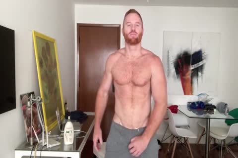 Furry Ginger Hunk Stroking