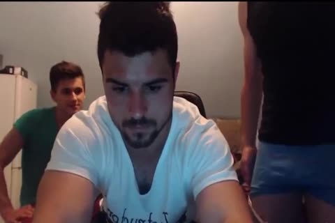 2 homosexual males 1 Straight Having enjoyment
