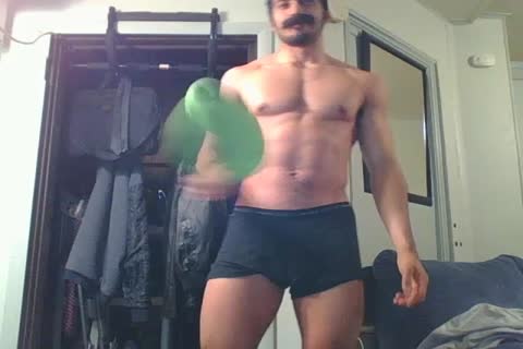 horny str8 Hunk Disguised As Luigi Shows Off And Plays With A Fleshlight
