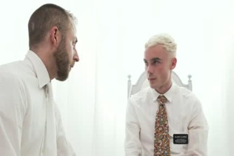 MormonBoyz - excited teen Missionary Jerked Off By Priest Daddy