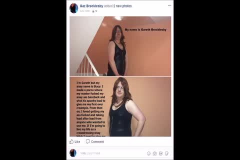 Gareth Feminised And Seeded Sissy Loser