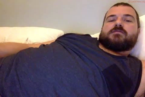 tasty Bear Jerks Off In sofa