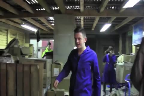 The Longest homosexual Porn Music clip scene Ever Made  - Warehouse fuckfest