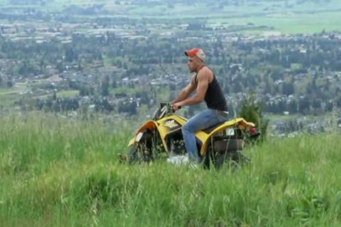 Showing Off The Horsepower between His Legs