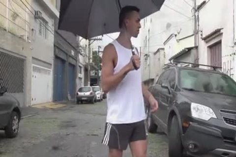 Latino duo Barefuck With King-size dong