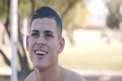 Frat Muscle Hunk's Solo Masturbation