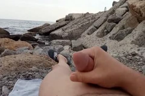 Fingering On A Nudist Beach