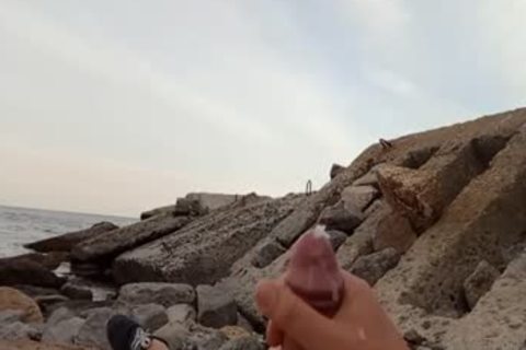 Fingering On A Nudist Beach