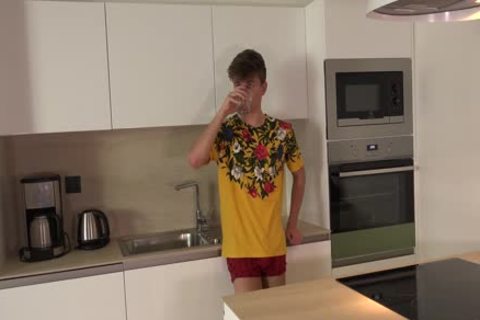 Some lusty homosexual Sex In The Kitchen For you
