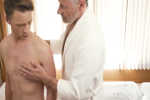 Silver Daddy Massages young man