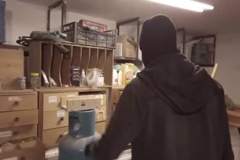Burglar Broke Into The teen With His big ramrod