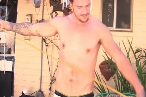 Jimmy Jerks Off Outside