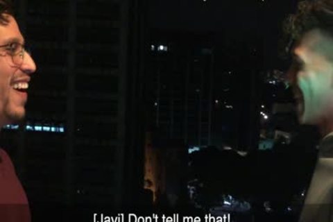 Top taskmaster twink Sebastian hammers bare His villein twink Thomas bondage sadomasochism PT 1