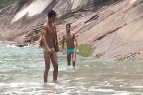 sperm schlong - Two naughty guy banging At The Beach
