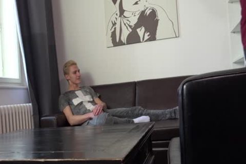 Little Blond twink's gonna receive His wazoo boned