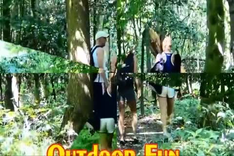 Three friends pounding